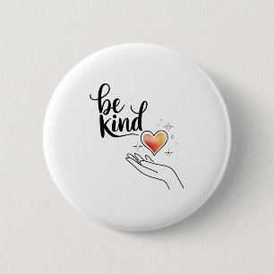 Chapa Redonda De 5 Cm Sé Amable Frase Inspiradora Motivacional Positiva