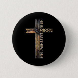 Chapa Redonda De 5 Cm Se Levanta Cruz Jesús Religiosa Cristiana Fe