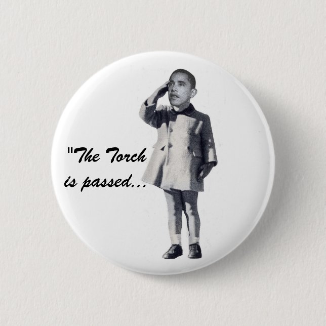 Chapa Redonda De 5 Cm "Se pasa la antorcha… " (Anverso)