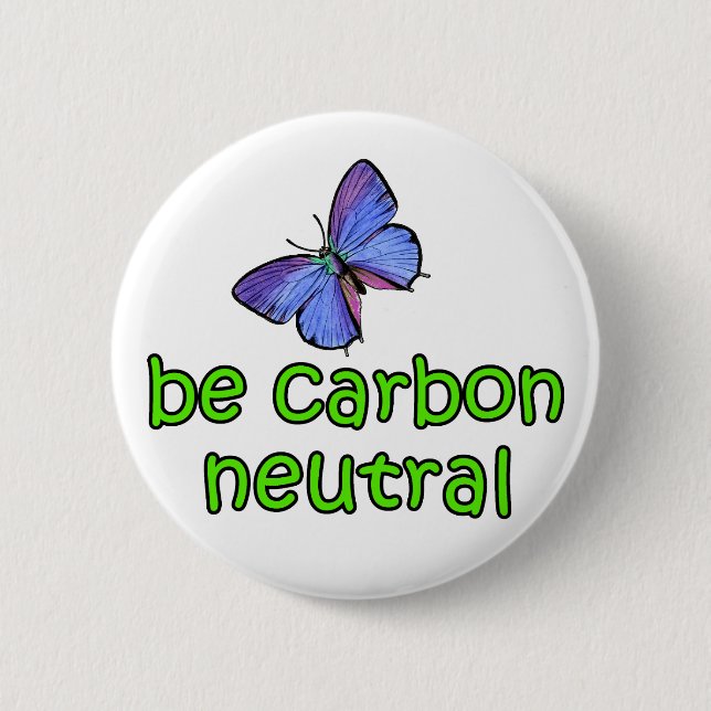 Chapa Redonda De 5 Cm Sea neutral del carbono (Anverso)