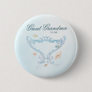 Chapa Redonda De 5 Cm Sea You Soon Bisabuela en Camino Baby Shower 