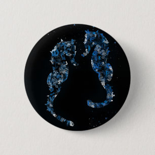 Chapa Redonda De 5 Cm seahorse
