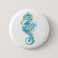 Seahorse azul abstracto