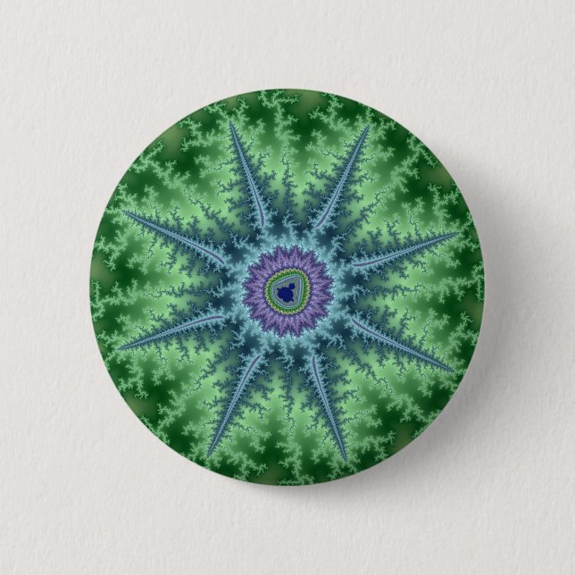 Chapa Redonda De 5 Cm Seastar - fractal (Anverso)