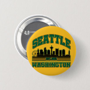 Chapa Redonda De 5 Cm Seattle, Washington