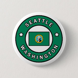 Chapa Redonda De 5 Cm Seattle Washington