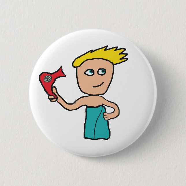 Chapa Redonda De 5 Cm Secado de pelo (Anverso)