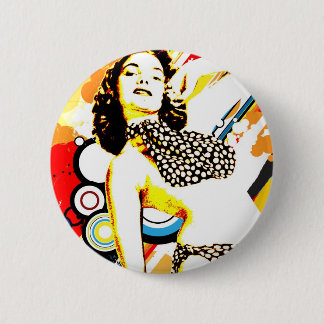 Chapa Redonda De 5 Cm Seducción Nostálgica - Polka Dottie