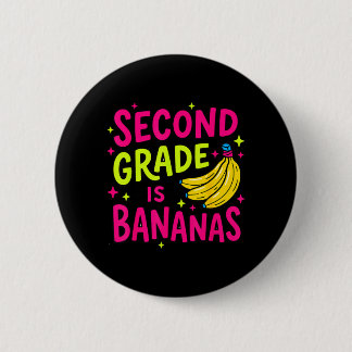Chapa Redonda De 5 Cm Segundo Grado Es Bananas Divertido Regreso A La Es
