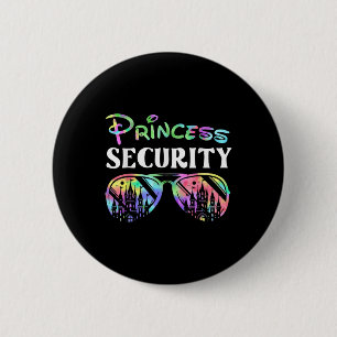 Chapa Redonda De 5 Cm Seguridad de Princesa Divertida Fiesta de Cumpleañ