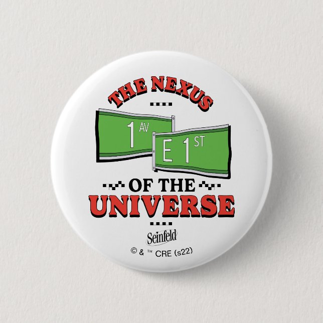 Chapa Redonda De 5 Cm Seinfeld | El nexo del universo (Anverso)