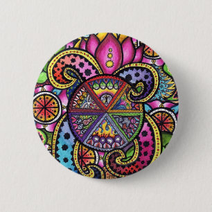 Chapa Redonda De 5 Cm "seis "