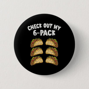 Chapa Redonda De 5 Cm Seis Pack Taco Cinco De Mayo Hombres Mexicanos