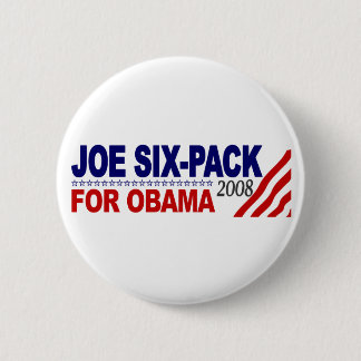 Chapa Redonda De 5 Cm Seis-Paquete de Joe para Obama 2008