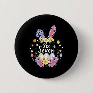 Chapa Redonda De 5 Cm Seis siete 67 meme 6 7 conejo leopardo niños diver