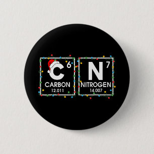 Chapa Redonda De 5 Cm Seis Siete Navidad Carbono Nitrógeno 67 Divertido 