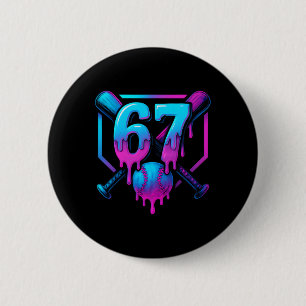 Chapa Redonda De 5 Cm Seis Siete Venden Helado Goteo Genial 67 Gen Alpha