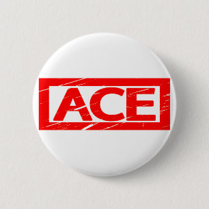 Chapa Redonda De 5 Cm Sello Ace