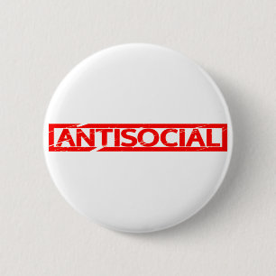 Chapa Redonda De 5 Cm Sello antisocial