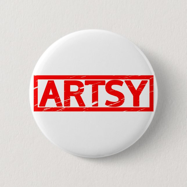 Chapa Redonda De 5 Cm Sello Artsy (Anverso)