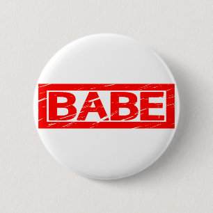 Chapa Redonda De 5 Cm Sello Babe