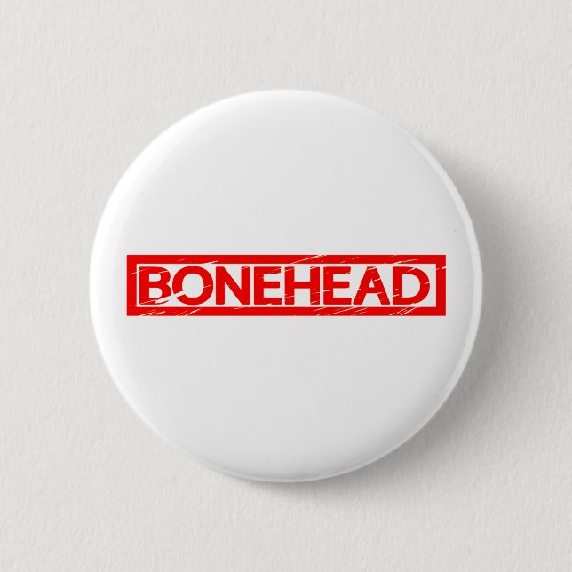 Chapa Redonda De 5 Cm Sello Bonehead (Anverso)