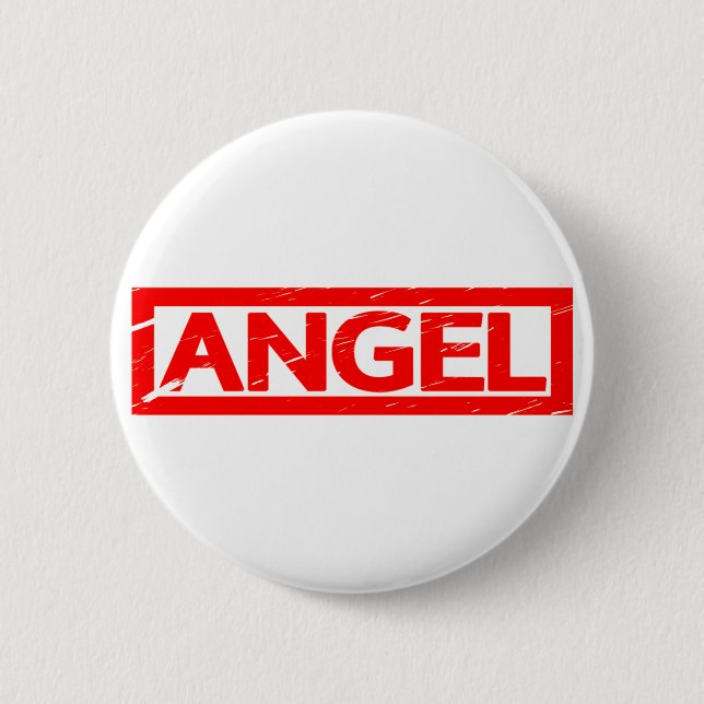 Chapa Redonda De 5 Cm Sello de ángel (Anverso)