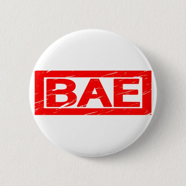 Chapa Redonda De 5 Cm Sello de Bae (Anverso)