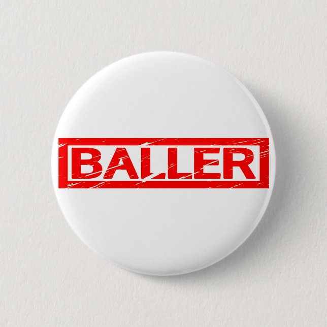 Chapa Redonda De 5 Cm Sello de Baller (Anverso)