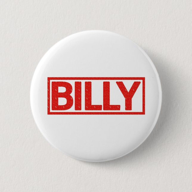 Chapa Redonda De 5 Cm Sello de Billy (Anverso)