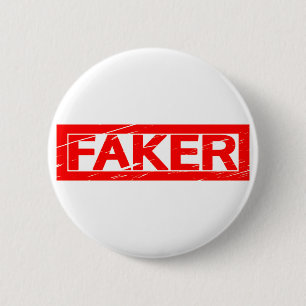 Chapa Redonda De 5 Cm Sello de Faker
