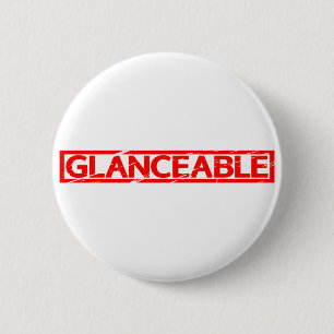 Chapa Redonda De 5 Cm Sello de glanceabilidad