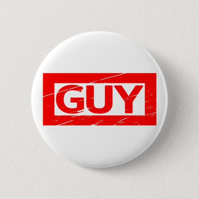 Chapa Redonda De 5 Cm Sello de Guy (Anverso)