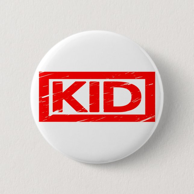 Chapa Redonda De 5 Cm Sello de Kid (Anverso)