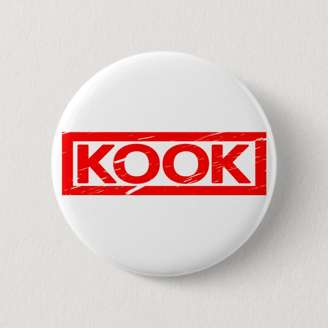 Chapa Redonda De 5 Cm Sello de Kook (Anverso)