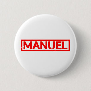 Chapa Redonda De 5 Cm Sello de Manuel