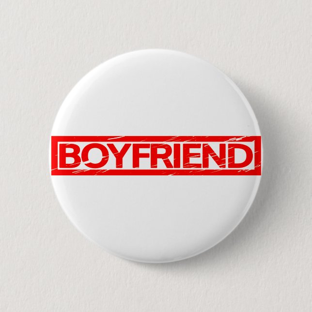 Chapa Redonda De 5 Cm Sello de novio (Anverso)