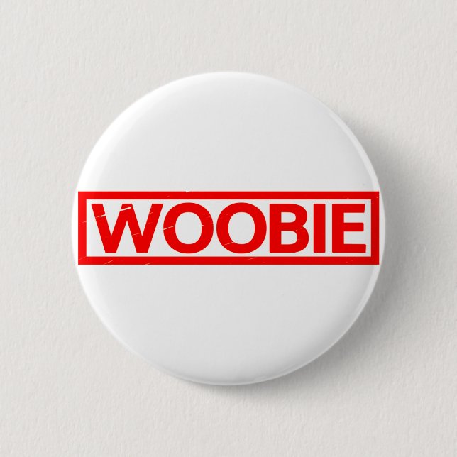Chapa Redonda De 5 Cm Sello de Woobie (Anverso)