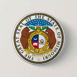 Chapa Redonda De 5 Cm Sello del estado de Missouri