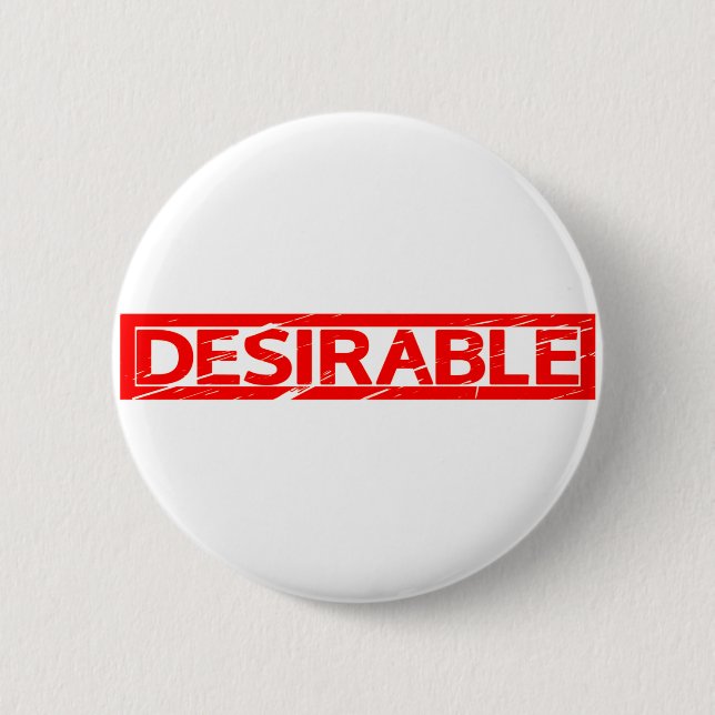 Chapa Redonda De 5 Cm Sello deseable (Anverso)