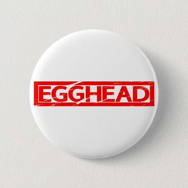 Chapa Redonda De 5 Cm Sello Egghead (Anverso)