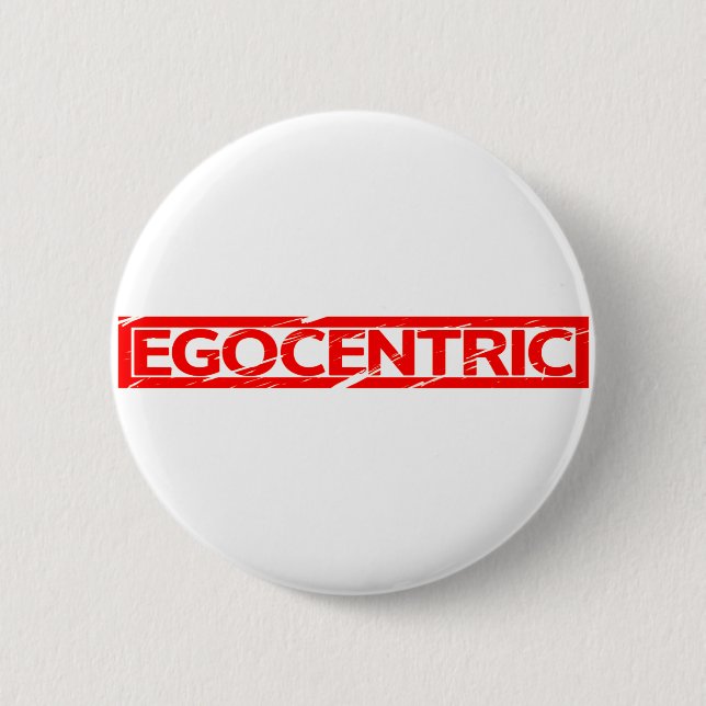 Chapa Redonda De 5 Cm Sello Egocéntrico (Anverso)