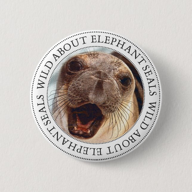 Chapa Redonda De 5 Cm Sello elefante (Anverso)