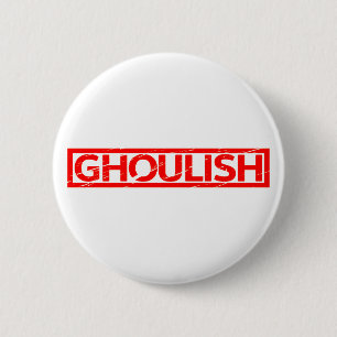 Chapa Redonda De 5 Cm Sello Ghoulish
