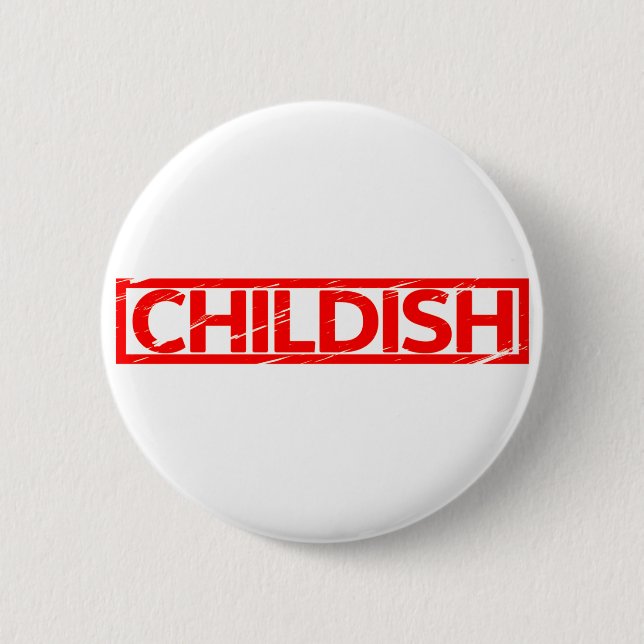 Chapa Redonda De 5 Cm Sello infantil (Anverso)