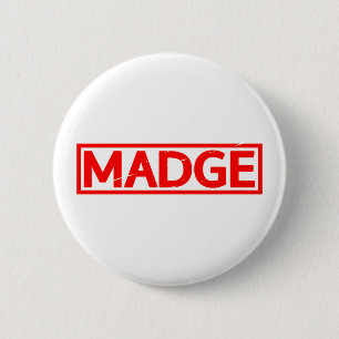 Chapa Redonda De 5 Cm Sello Madge