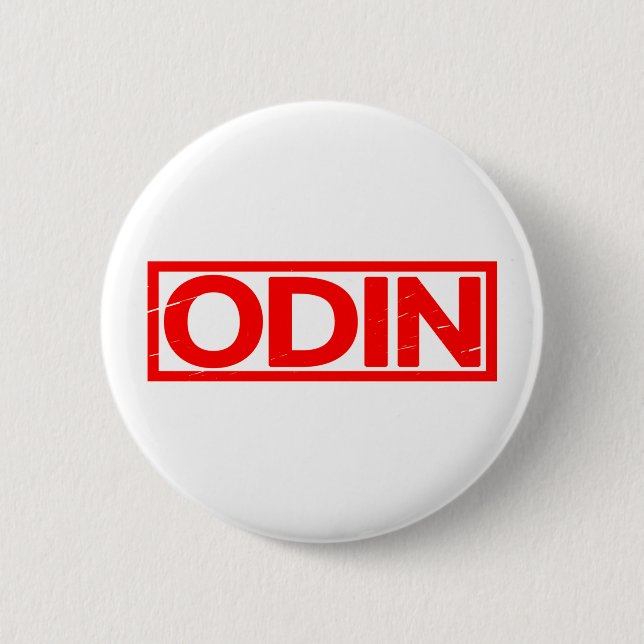 Chapa Redonda De 5 Cm Sello Odin (Anverso)