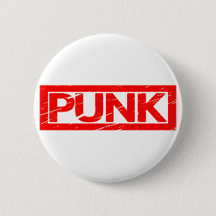Chapa Redonda De 5 Cm Sello Punk