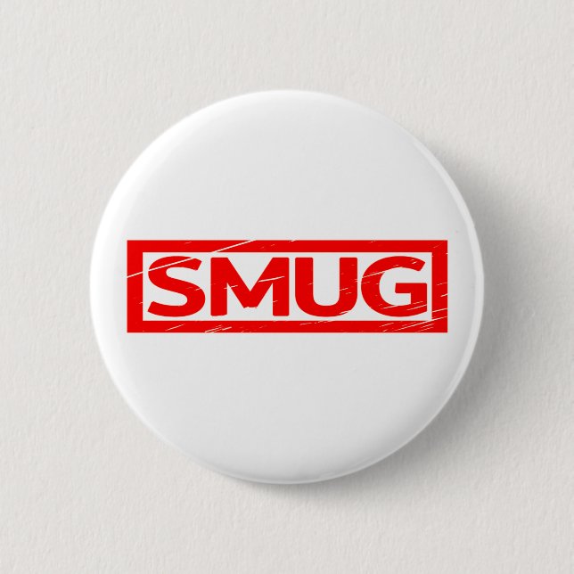 Chapa Redonda De 5 Cm Sello Smug (Anverso)