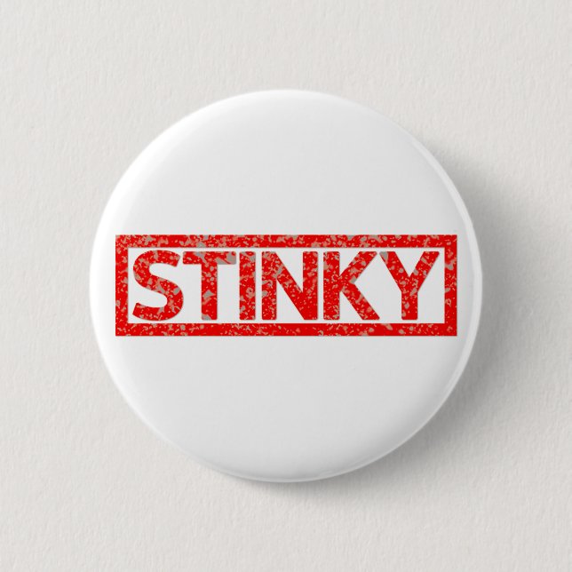 Chapa Redonda De 5 Cm Sello Stinky (Anverso)